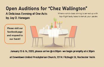 Open Auditions for Chez Wallington are coming up soon!
