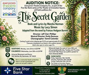 Auditions for The Secret Garden